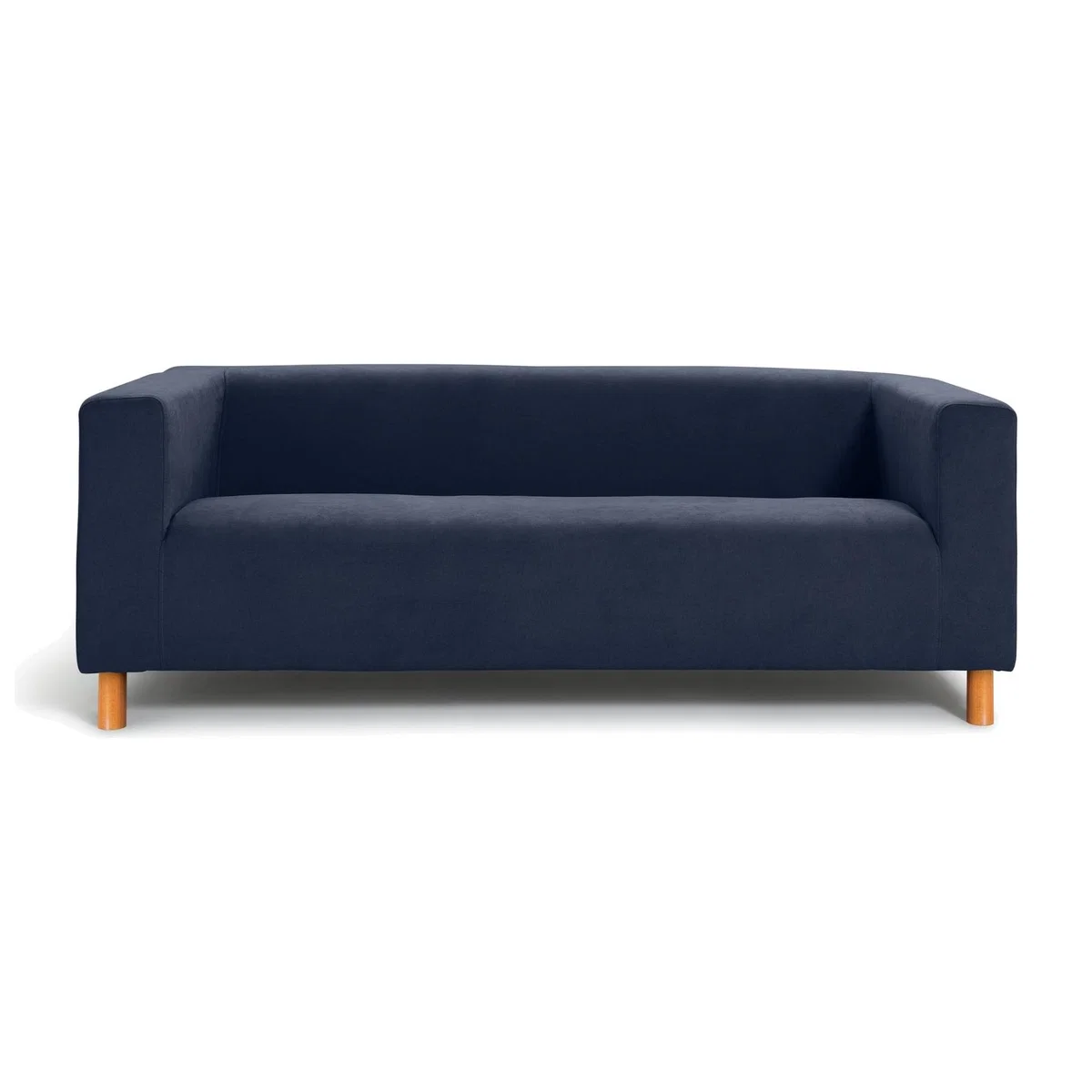 Habitat Moda 3 Seater Velvet Sofa - Navy