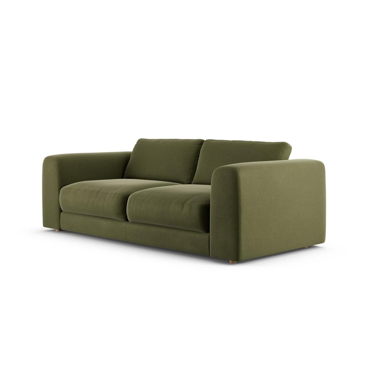 Habitat Ayr Large Velvet 3 Seater Sofa - Moss Green – image 3