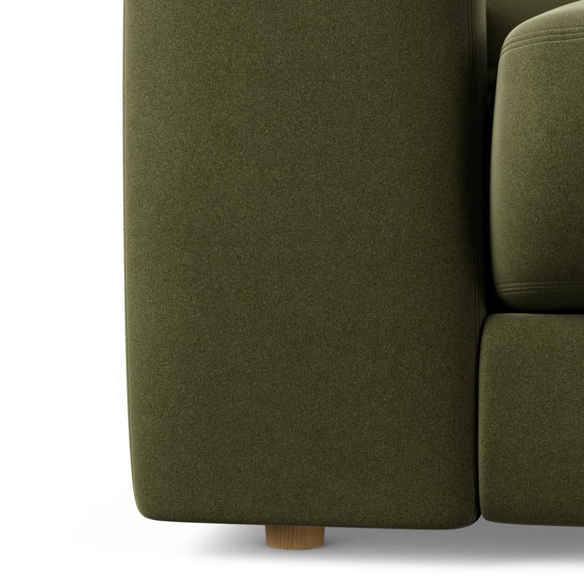Habitat Ayr Large Velvet 3 Seater Sofa - Moss Green – image 5