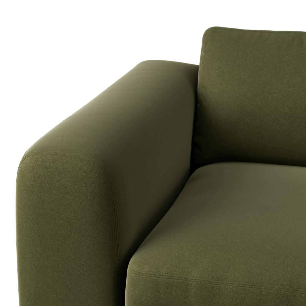 Habitat Ayr Large Velvet 3 Seater Sofa - Moss Green – image 6