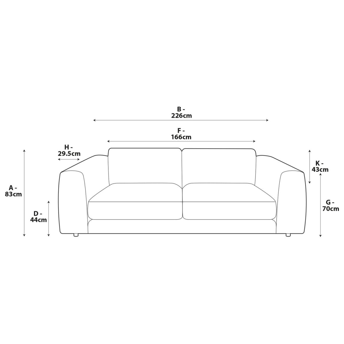 Habitat Ayr Large Velvet 3 Seater Sofa - Moss Green – image 7