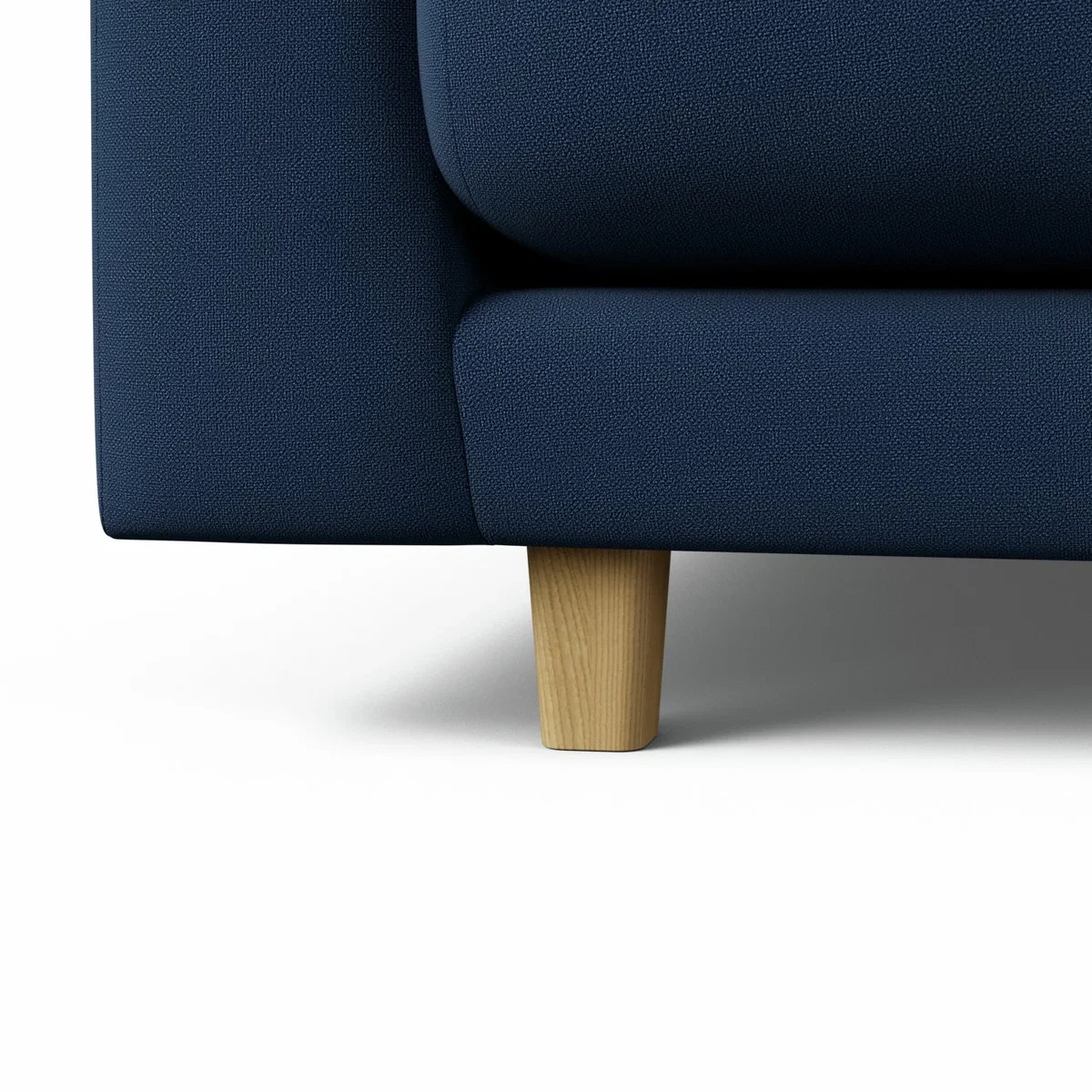 Habitat Emely Fabric 2 Seater Sofa - Navy Blue - Ash Leg – image 5