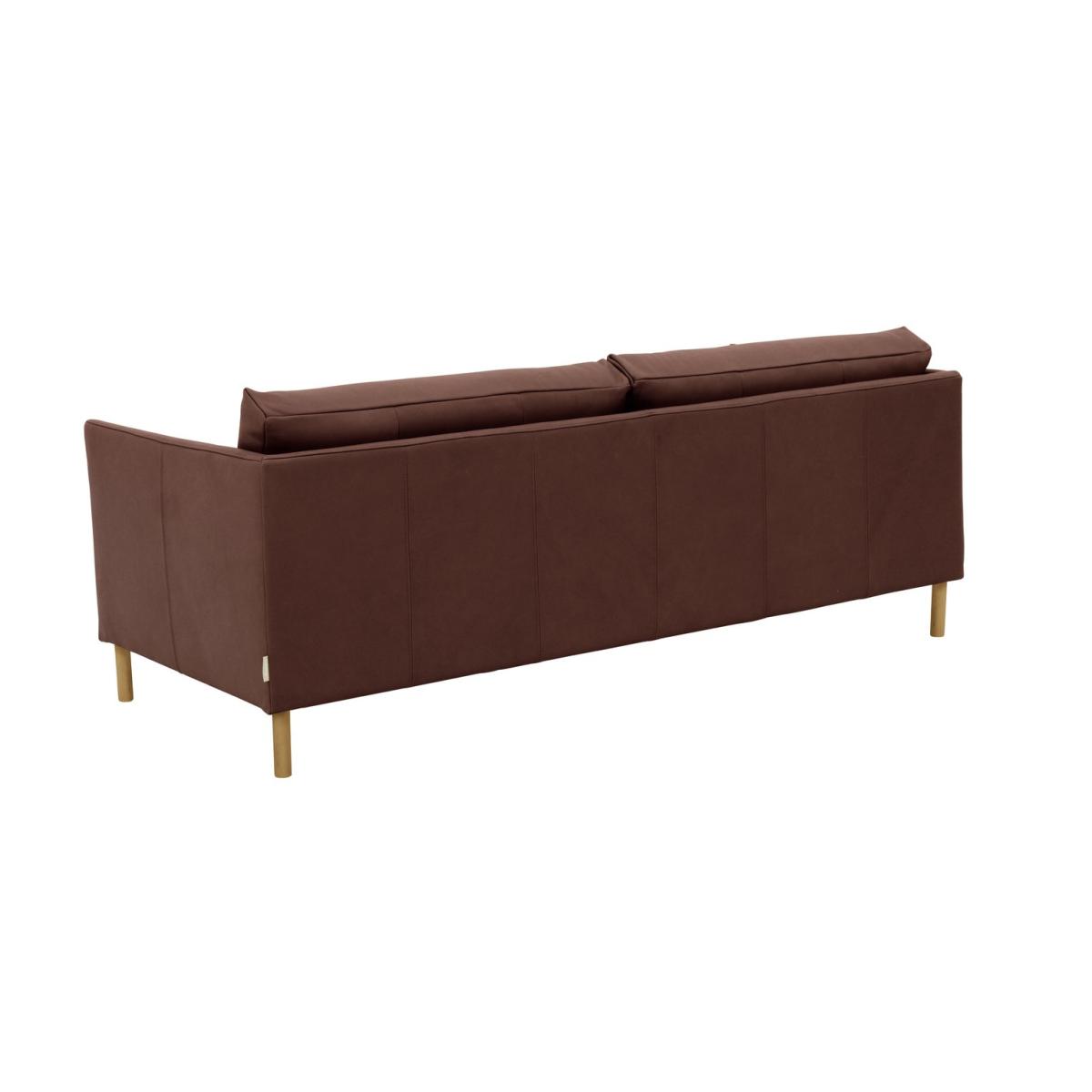 Habitat Hyde 3 Seater Leather Sofa - brown – image 5