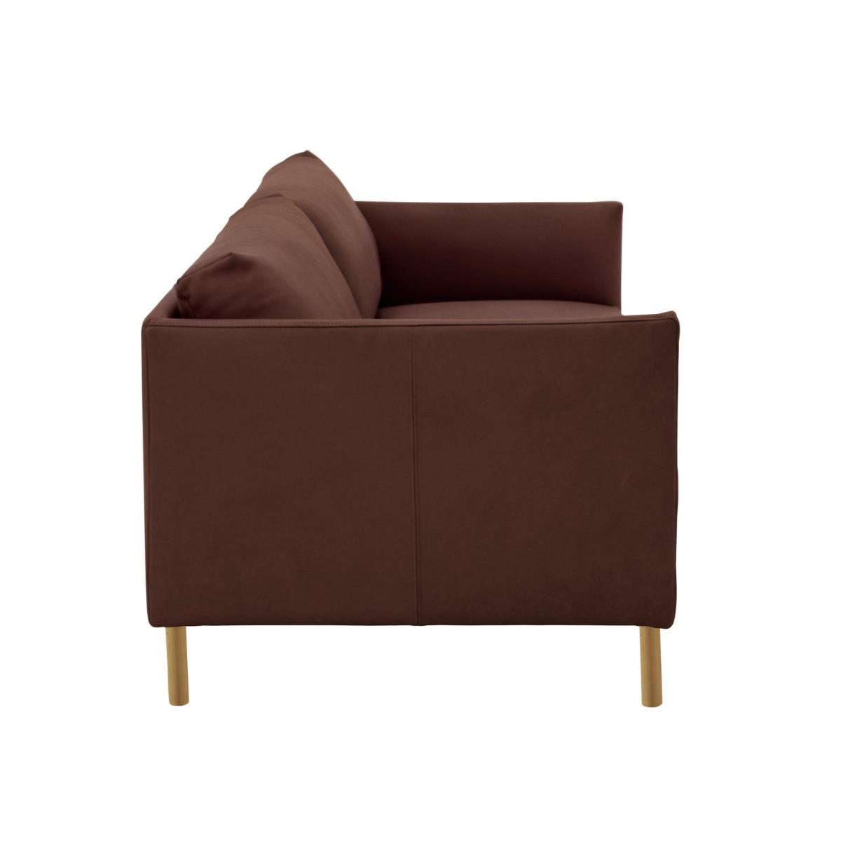 Habitat Hyde 3 Seater Leather Sofa - brown – image 6
