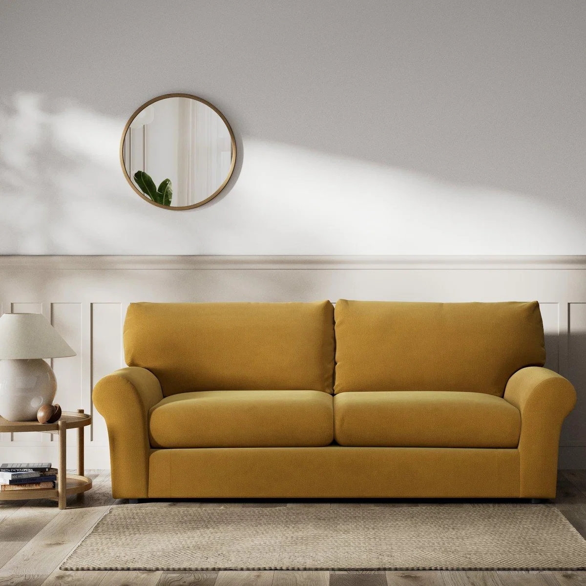 Habitat Molton Fabric 4 Seater Sofa - Gold – image 2