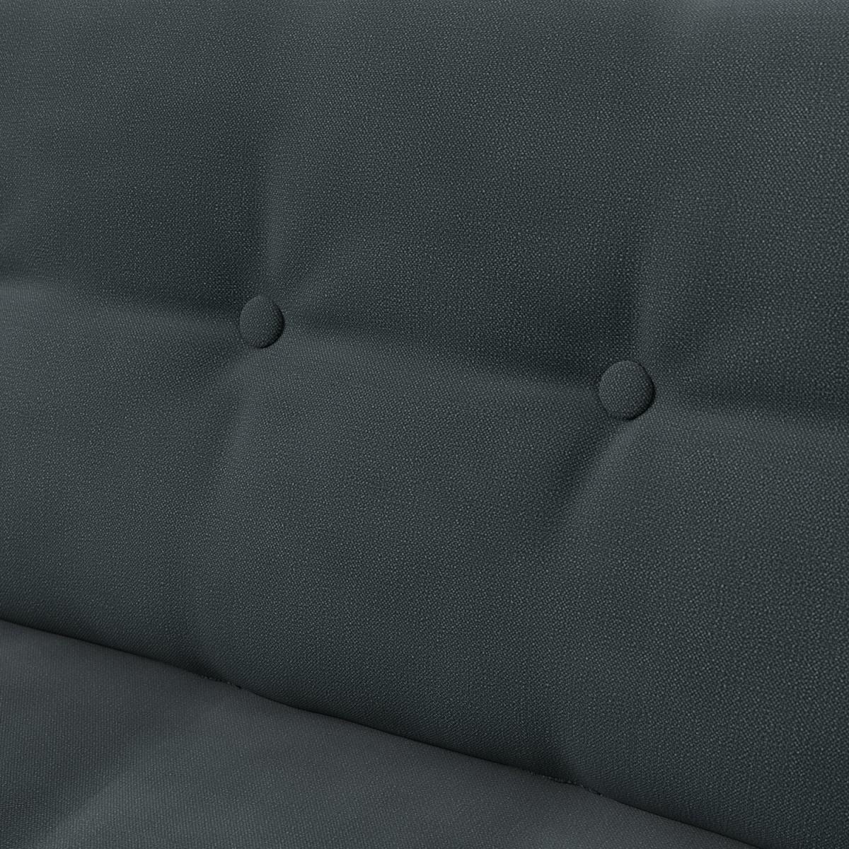 Habitat Hendricks Fabric 4 Seater Sofa - Charcoal- Black Leg – image 6