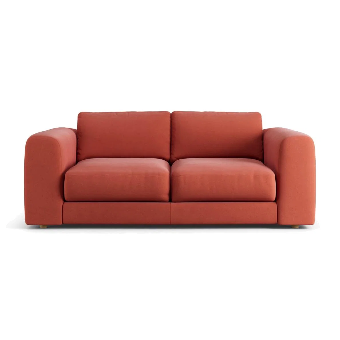 Habitat Ayr Fabric 3 Seater Sofa - Papaya – image 1