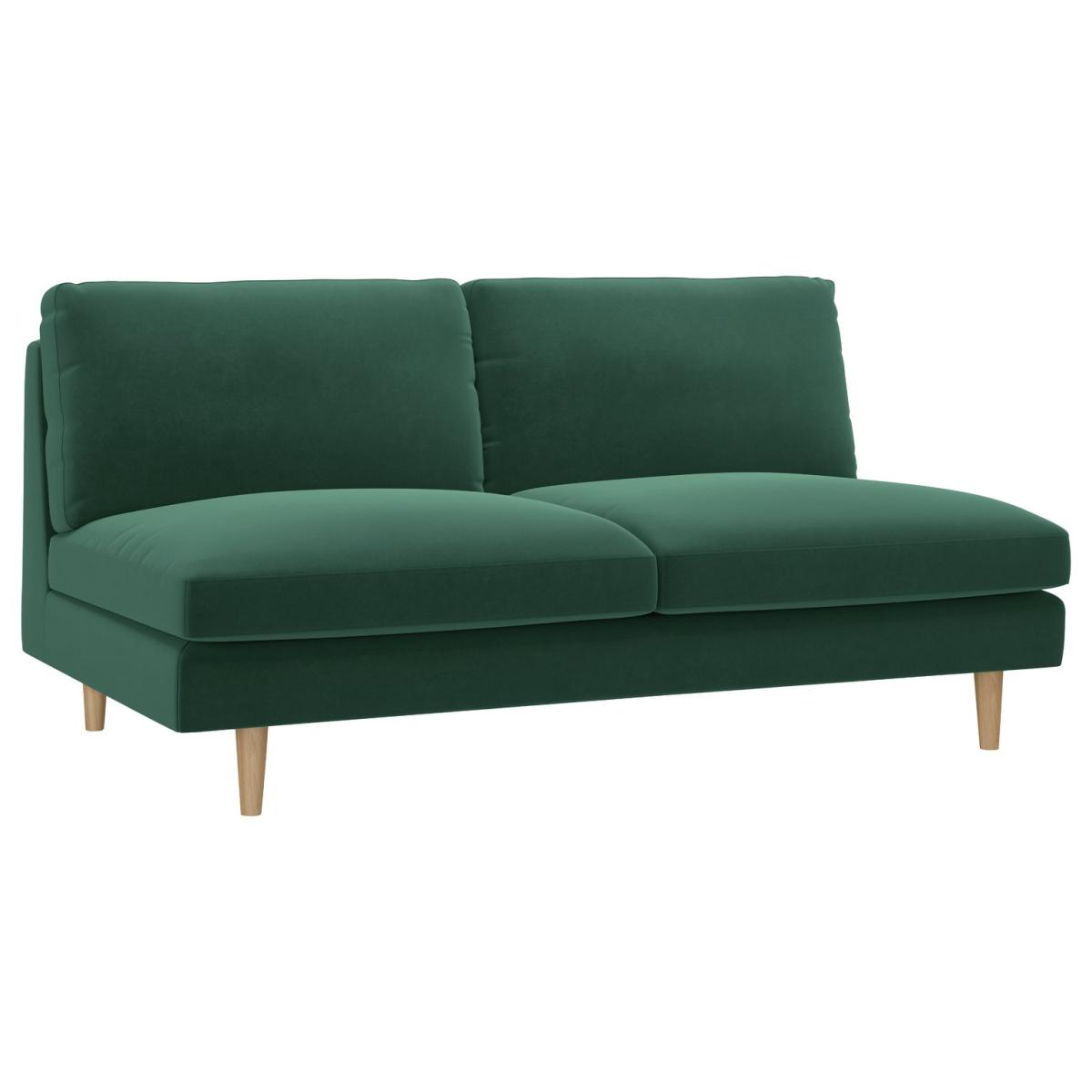 Habitat Teo 2 Seater Velvet Sofa - Green – image 6