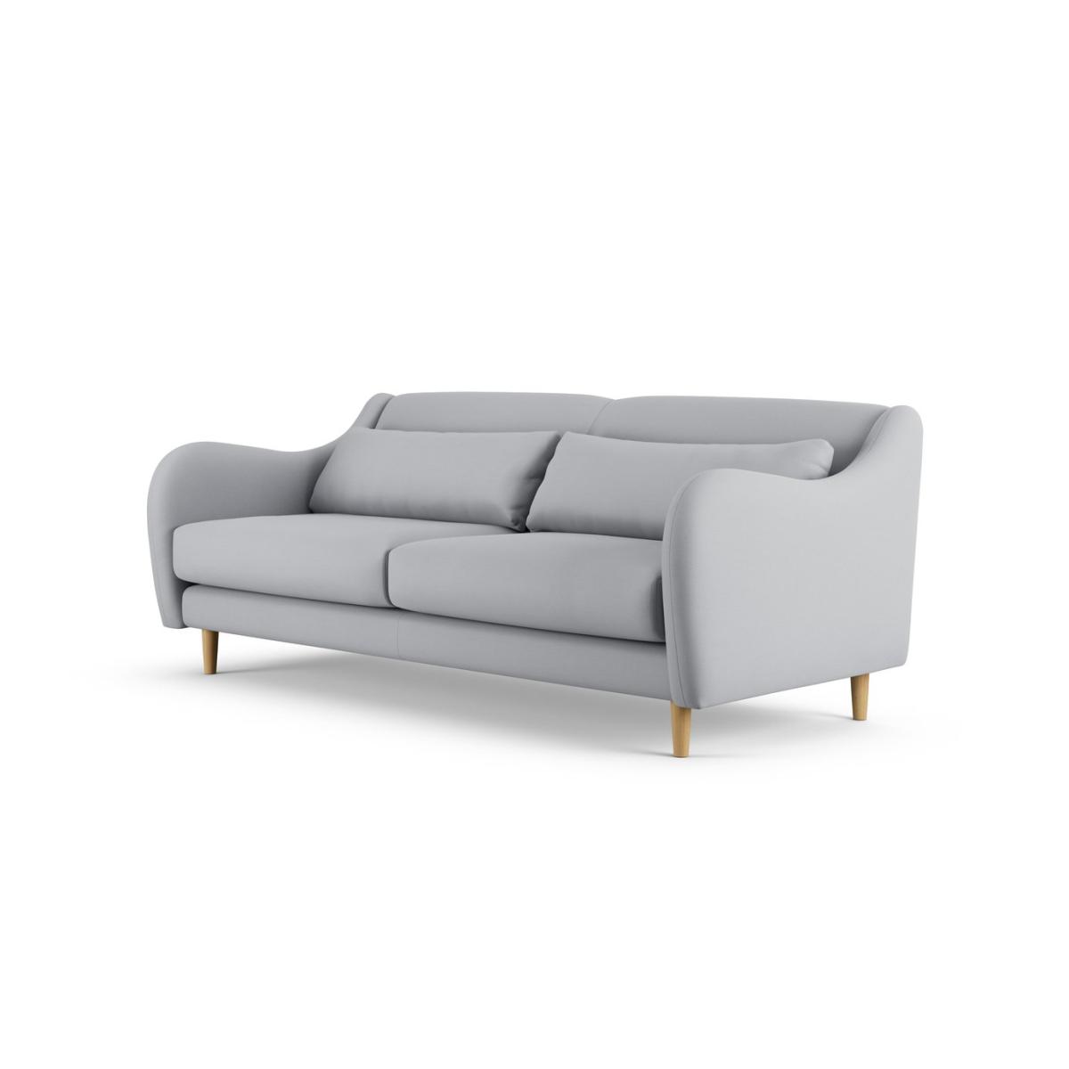 Habitat Turnmil Fabric 3 Seater Sofa - Grey - Ash Leg – image 3
