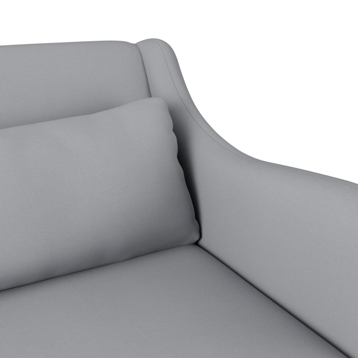 Habitat Turnmil Fabric 3 Seater Sofa - Grey - Ash Leg – image 6