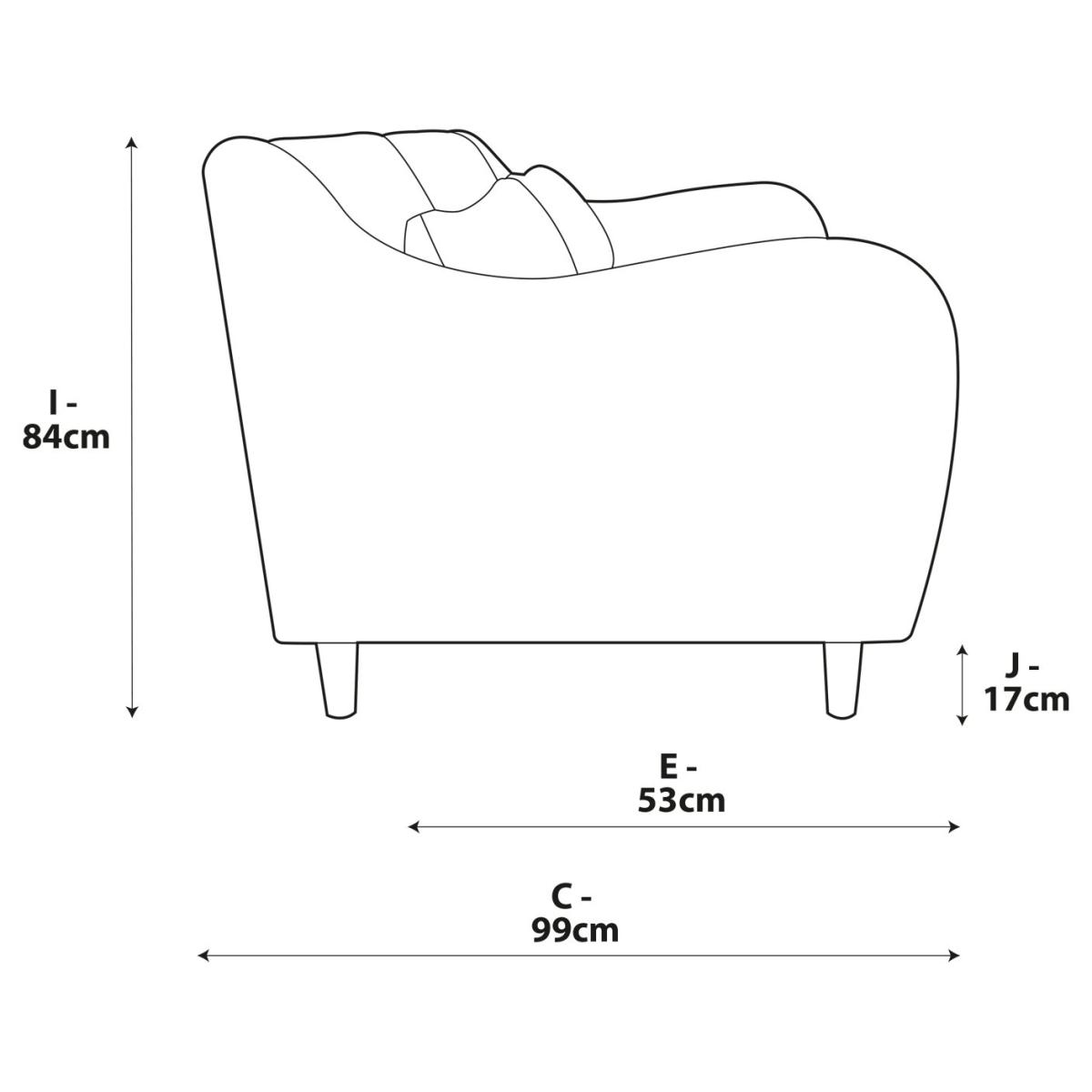 Habitat Turnmil Fabric 3 Seater Sofa - Grey - Ash Leg – image 8