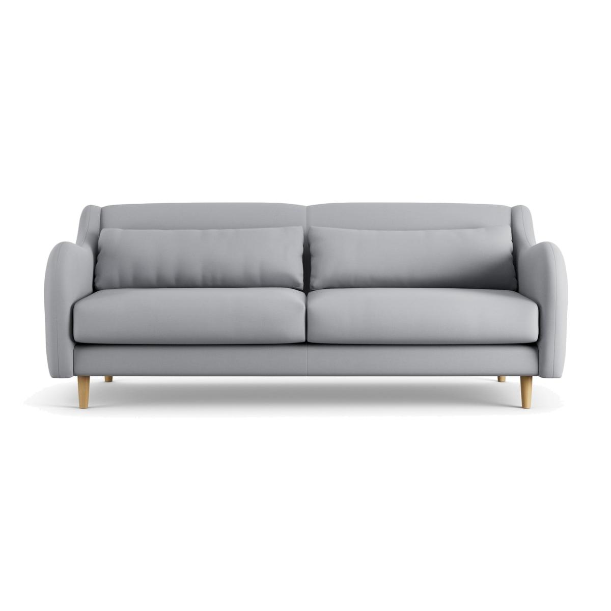 Habitat Turnmil Fabric 3 Seater Sofa - Grey - Ash Leg – image 1