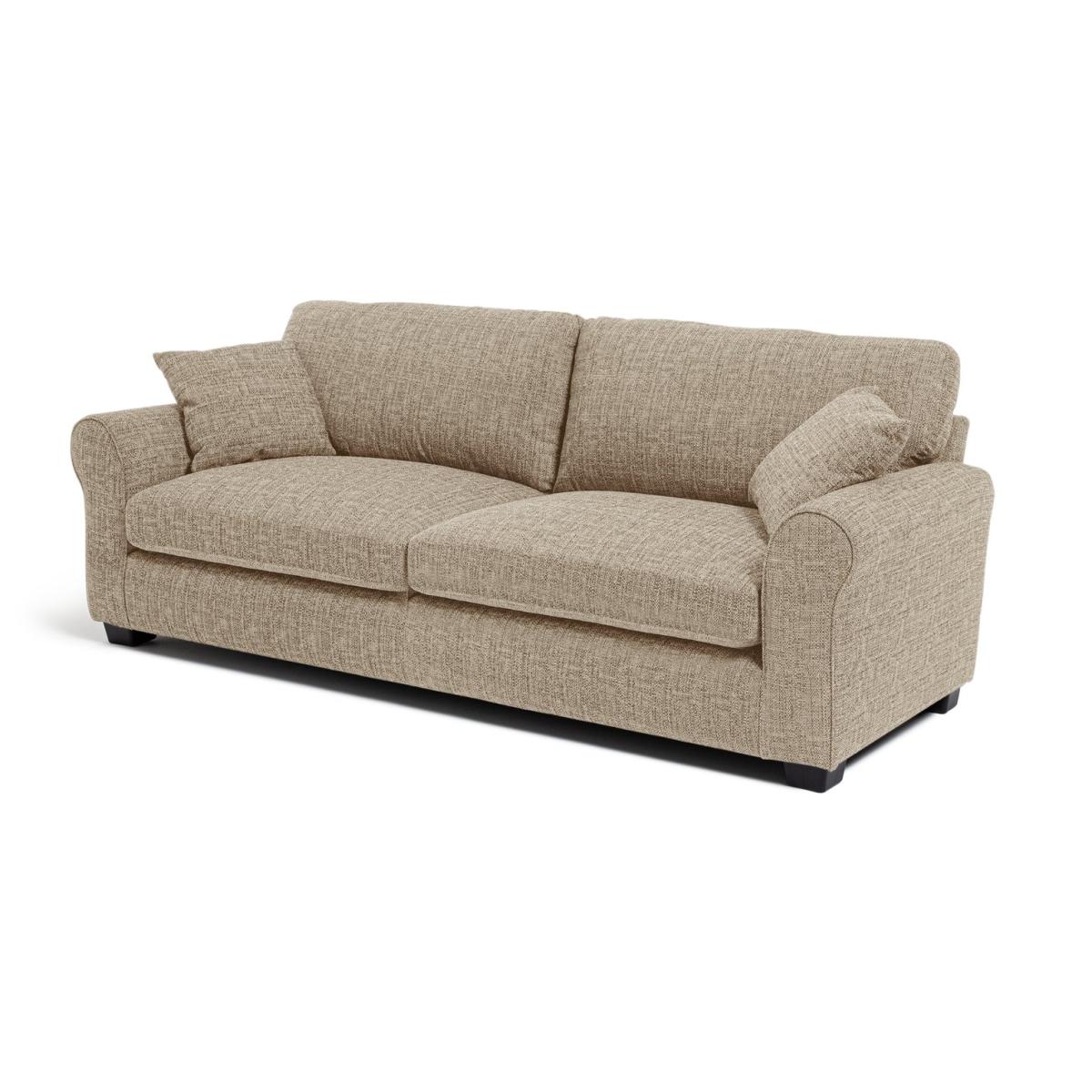 Habitat Lisbon 4 Seater Fabric Sofa - Beige – image 5
