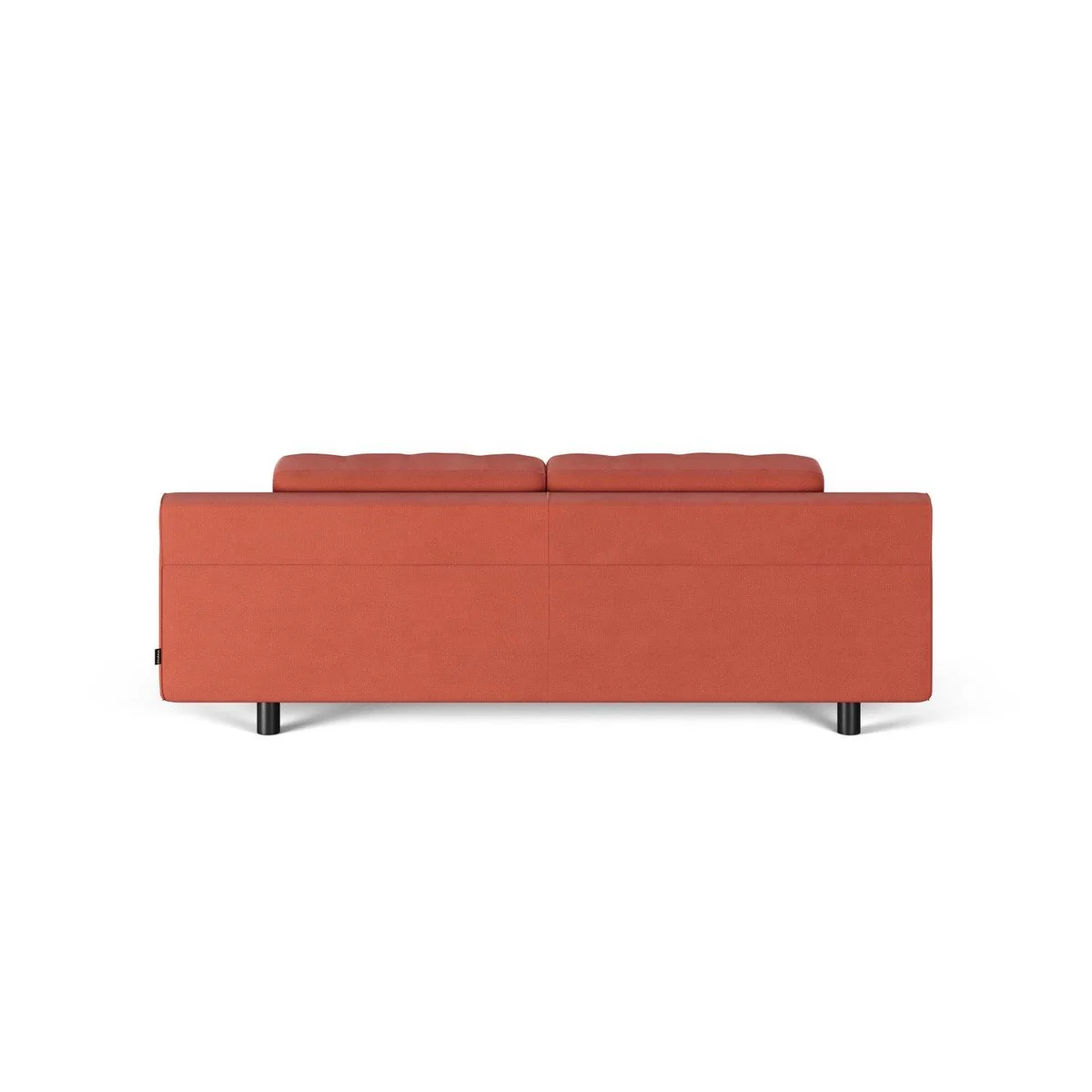 Habitat Hendricks Fabric 3 Seater Sofa - Papaya - Black Leg – image 4