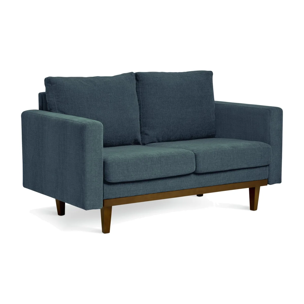 Habitat Della Fabric 2 Seater Sofa - Blue – image 1
