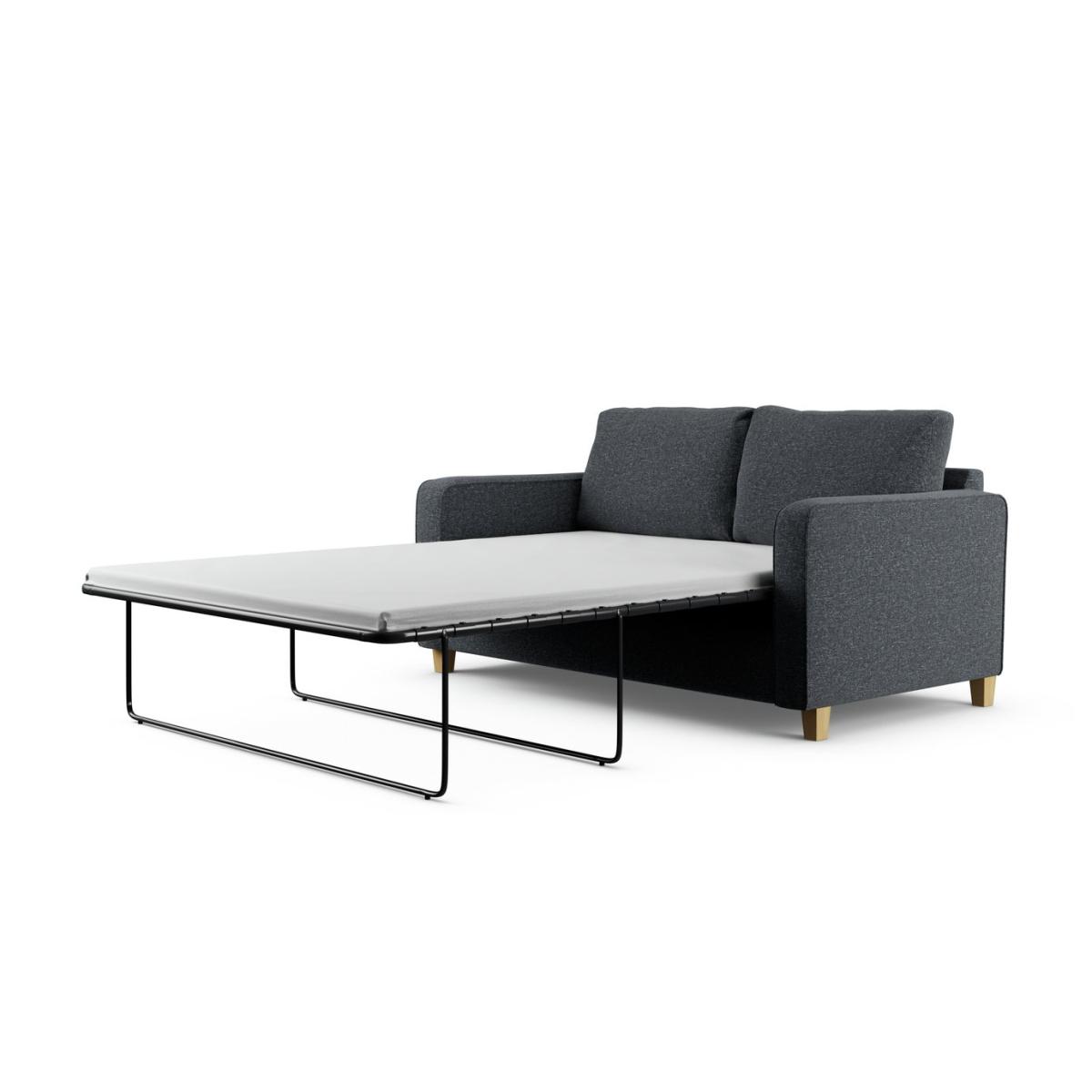 Habitat Flint Fabric 2 Seater Sofa Bed- Charcoal - Ash Leg – image 4