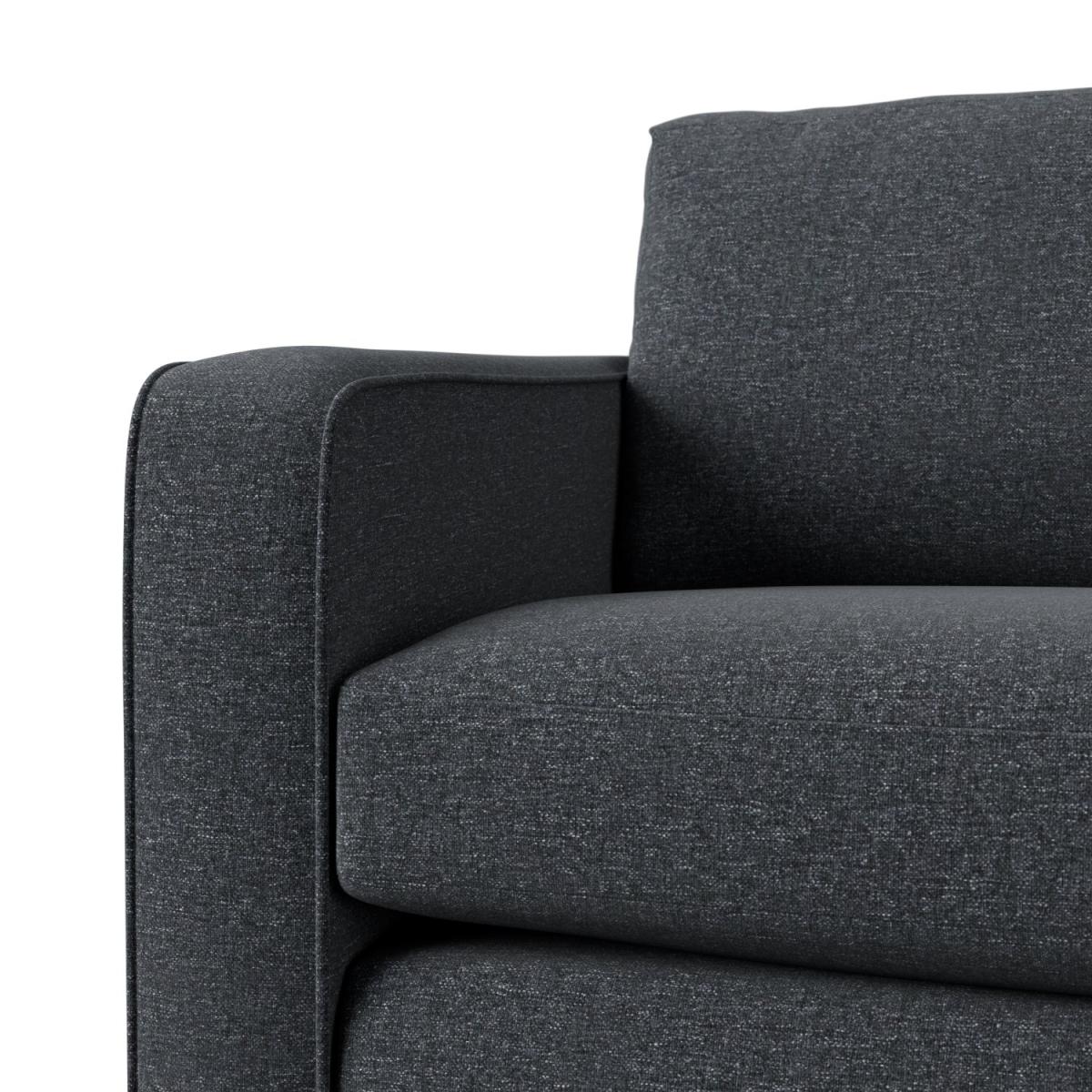 Habitat Flint Fabric 2 Seater Sofa Bed- Charcoal - Ash Leg – image 7