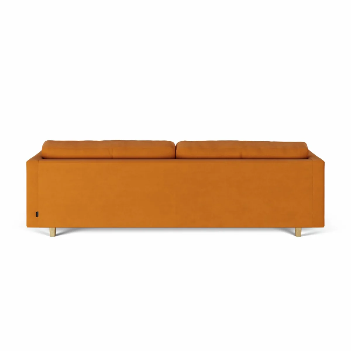 Habitat Emely Fabric 4 Seater Sofa - Orange - Ash Leg – image 4
