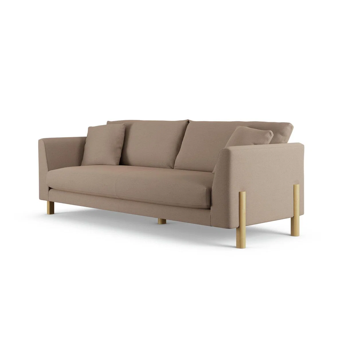Habitat Aston Fabric 4 Seater Sofa - Biscuit - Ash Leg – image 3