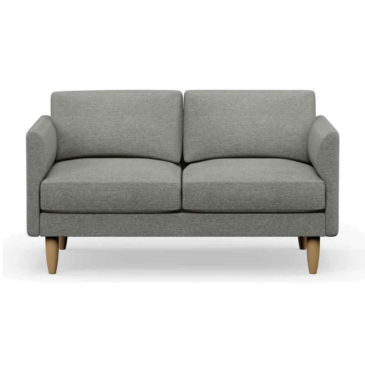 Hutch Fabric Curve Arm 2 Seater Sofa - Dove Grey – image 1