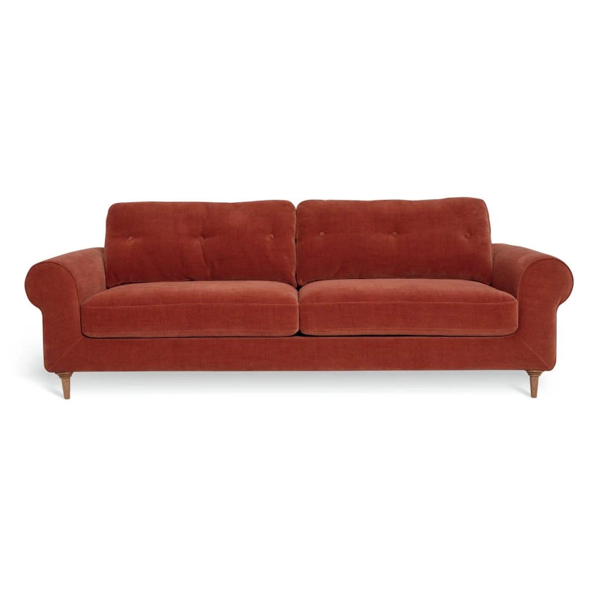 Habitat Chester Fabric 3 Seater Sofa - Rust – image 3