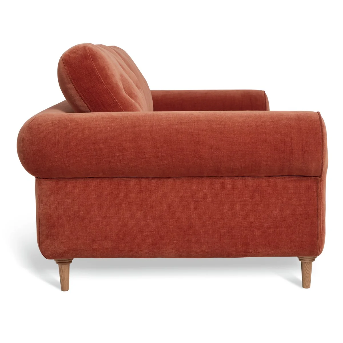 Habitat Chester Fabric 3 Seater Sofa - Rust – image 6