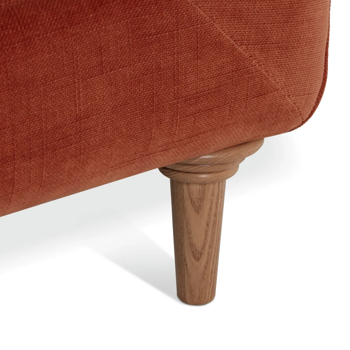 Habitat Chester Fabric 3 Seater Sofa - Rust – image 7