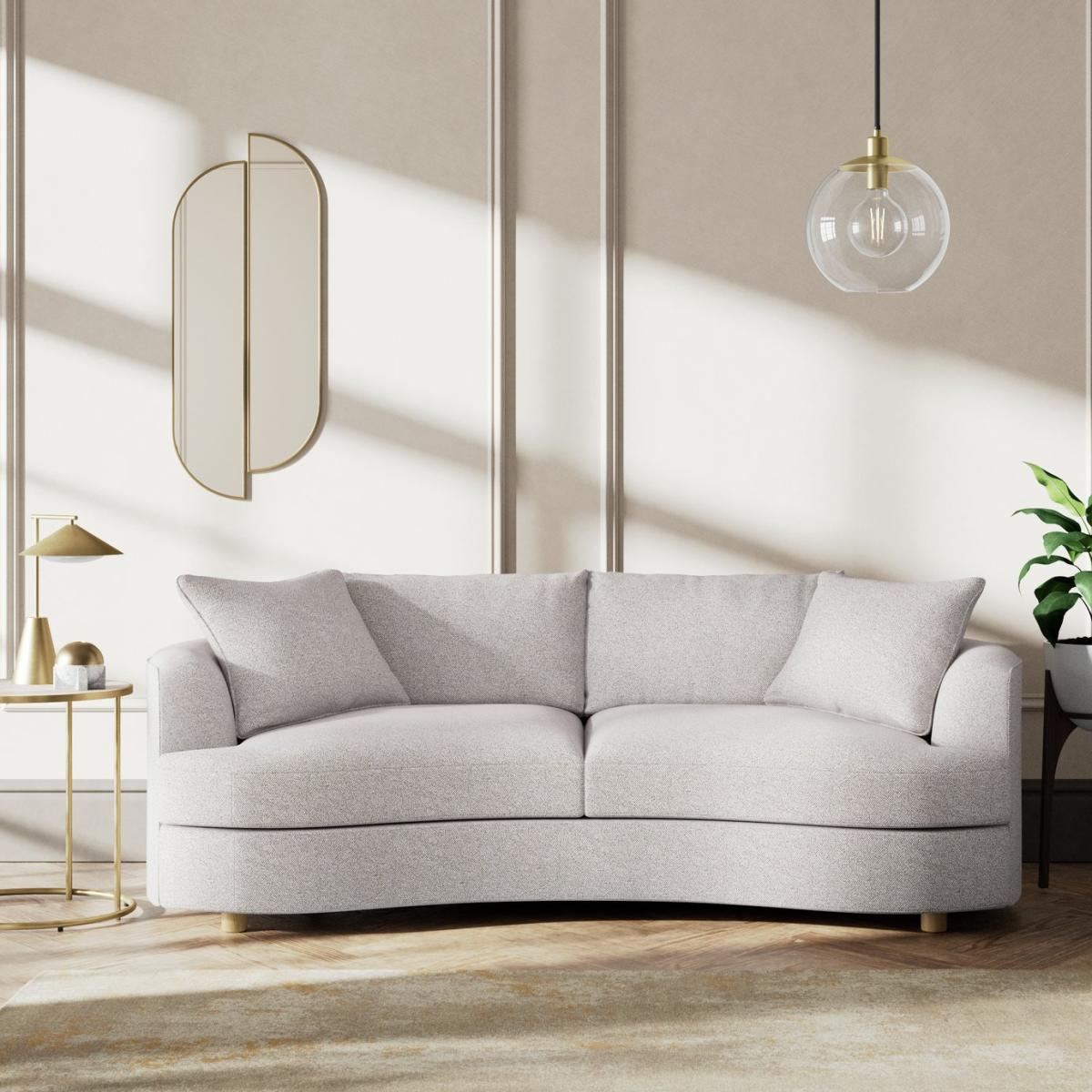 Habitat Sacha Fabric 3 Seater Sofa - Natural - Ash Leg – image 2