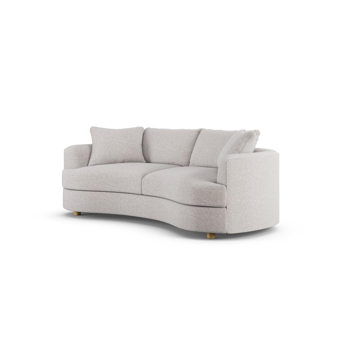 Habitat Sacha Fabric 3 Seater Sofa - Natural - Ash Leg – image 3