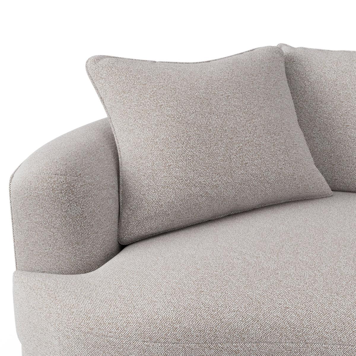 Habitat Sacha Fabric 3 Seater Sofa - Natural - Ash Leg – image 6