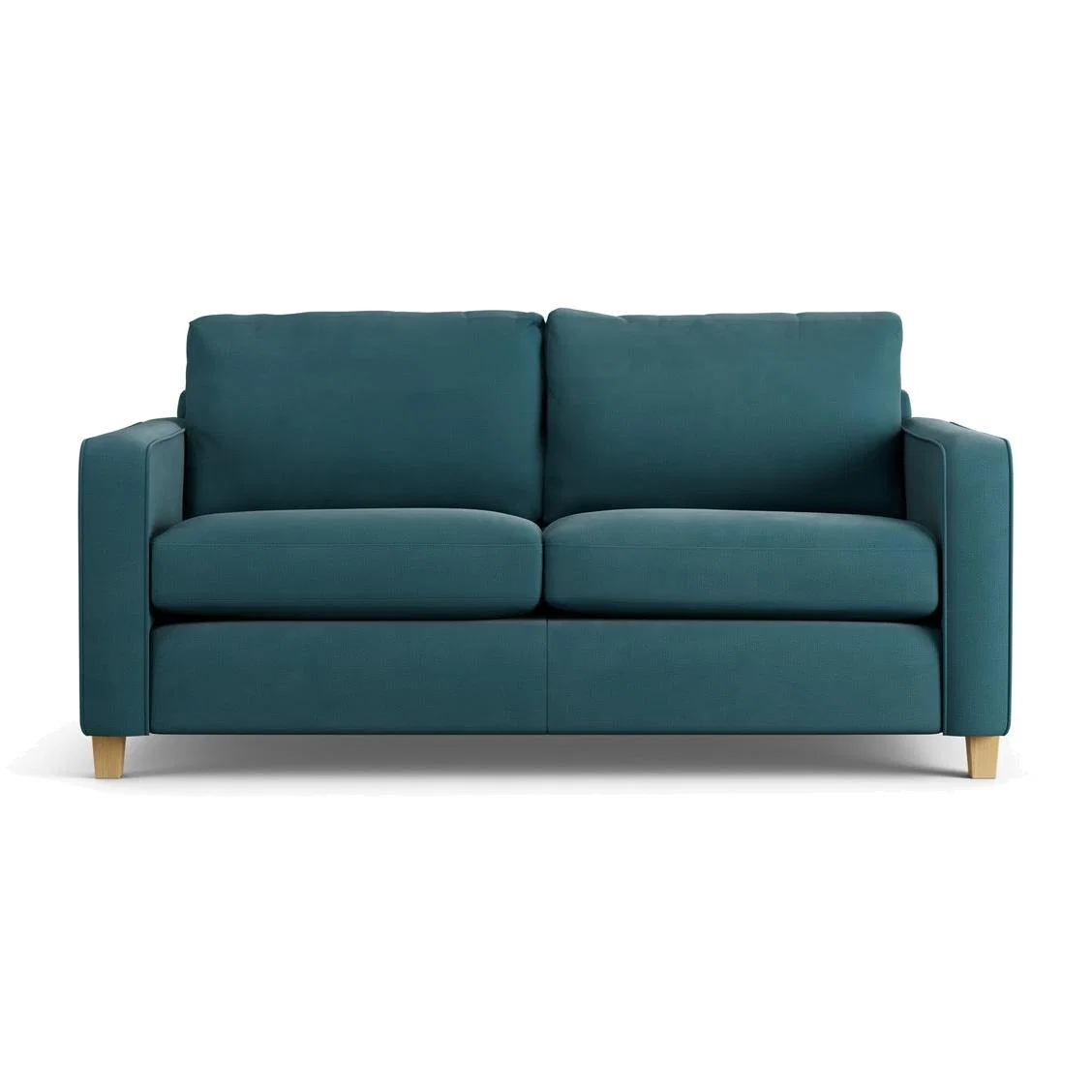 Habitat Flint Fabric 2 Seater Sofa Bed- Teal - Ash Leg – image 1