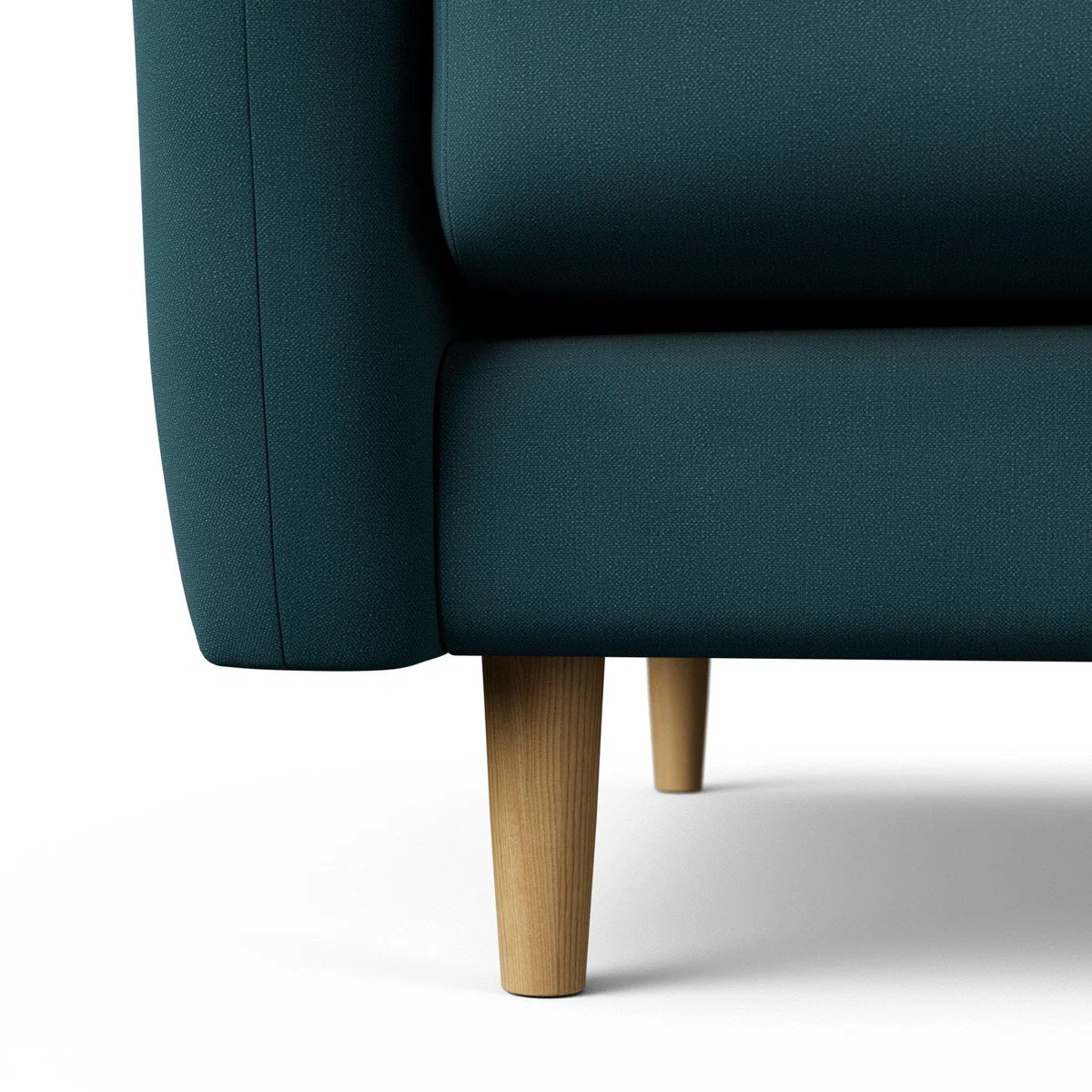 Habitat Turnmill Fabric 2 Seater Sofa - Teal - Ash Leg – image 5