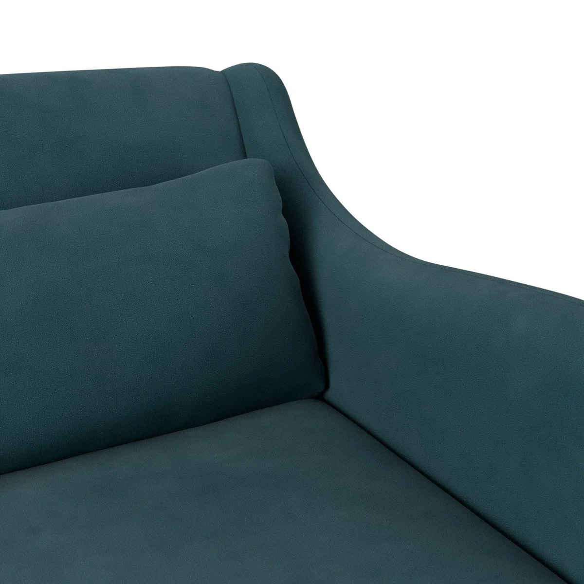 Habitat Turnmill Fabric 2 Seater Sofa - Teal - Ash Leg – image 6