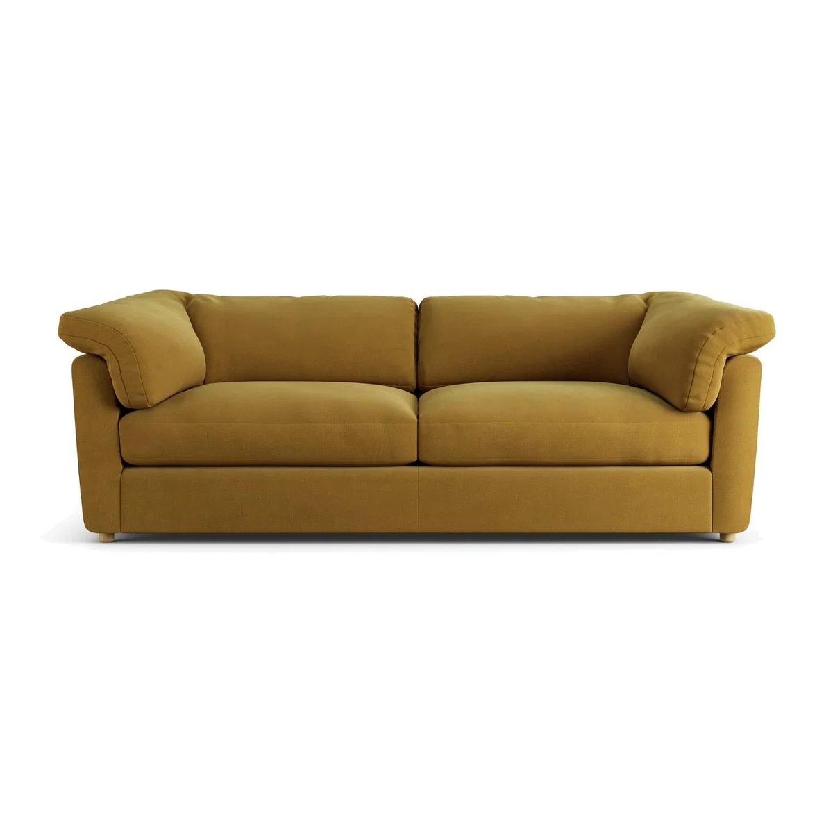 Habitat Wynn Fabric 4 Seater Sofa - Gold - Ash Leg – image 1