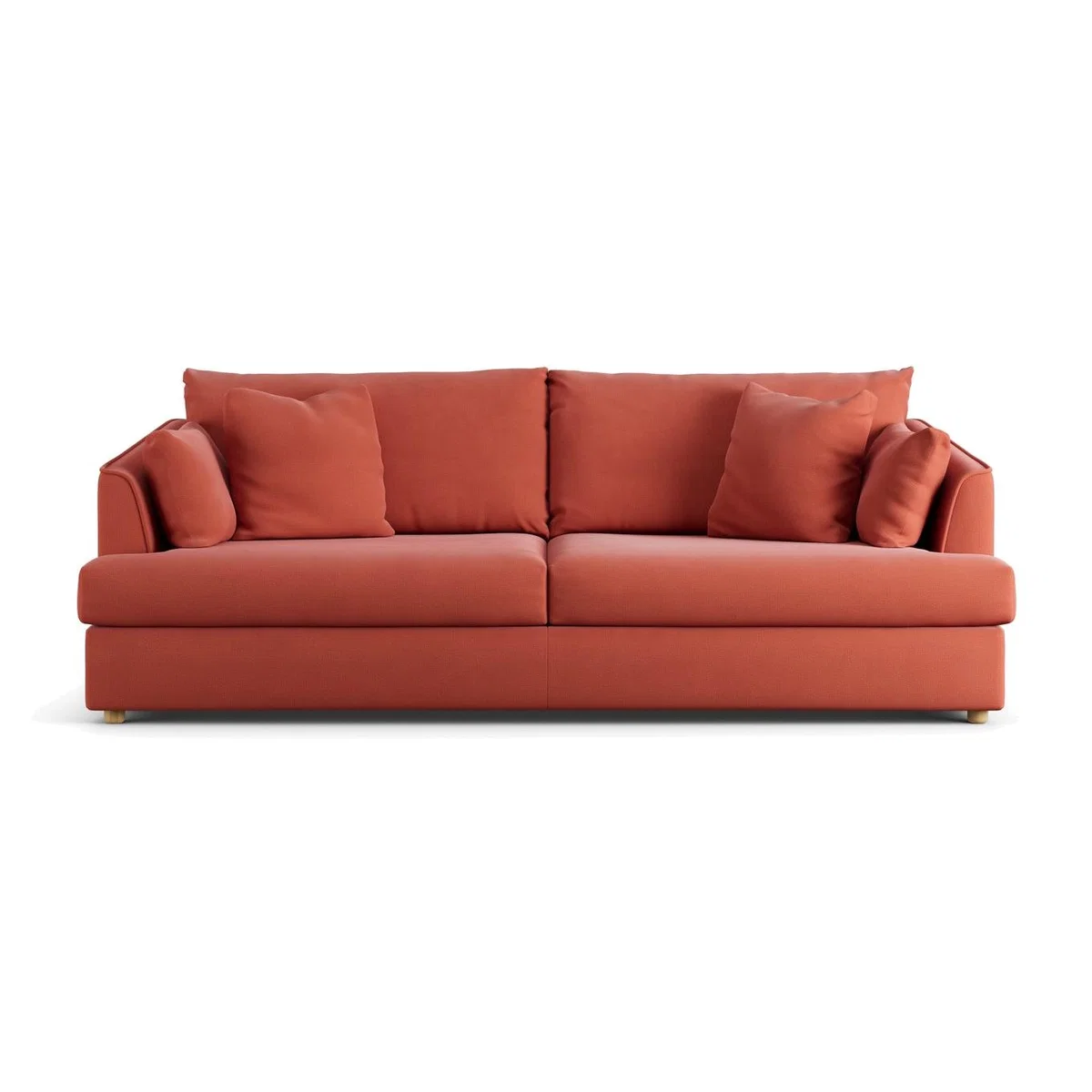 Habitat Holmfirth Fabric 4 Seater Sofa - Papaya – image 1