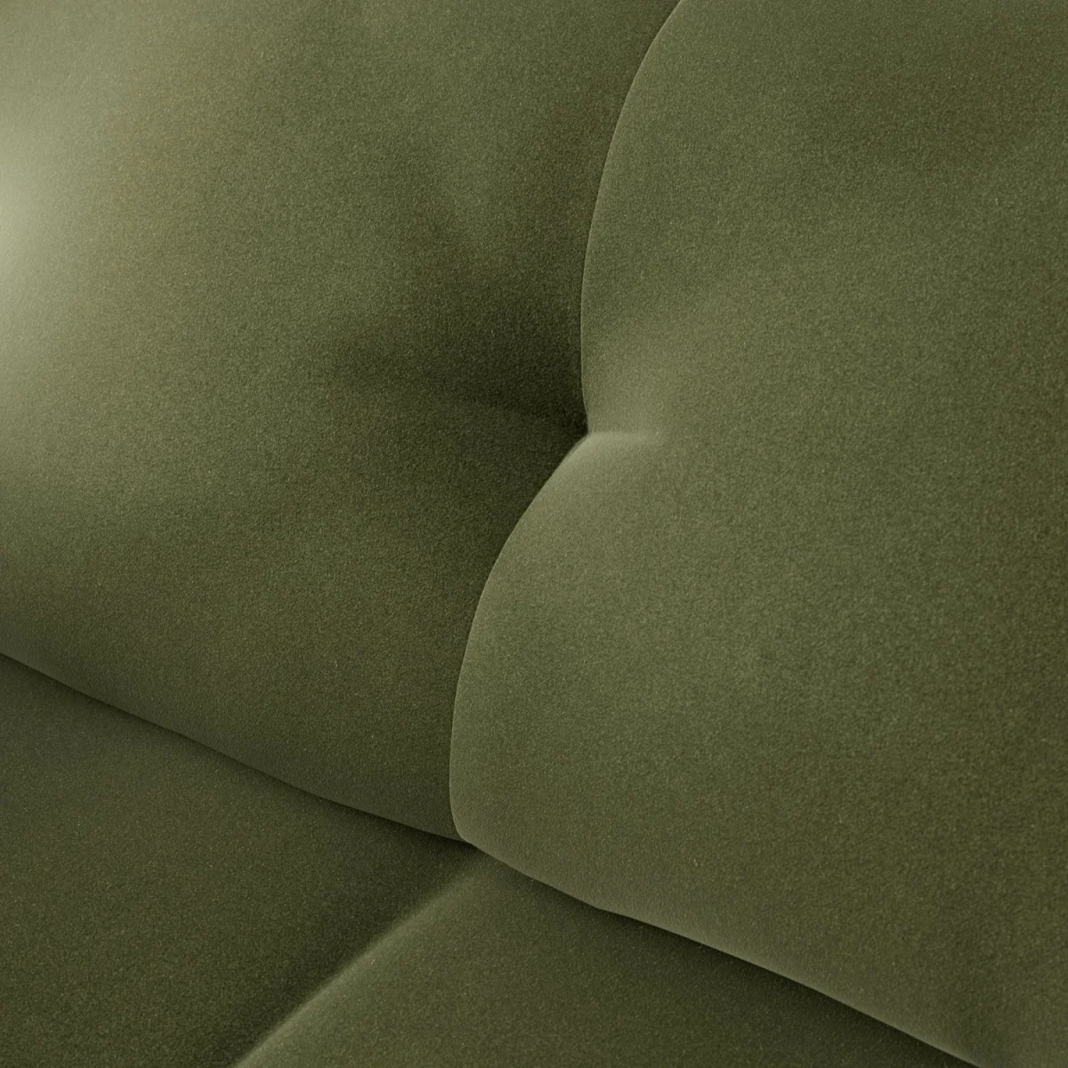 Habitat Emely Velvet 4 Seater Sofa - Moss Green - Ash Leg – image 6