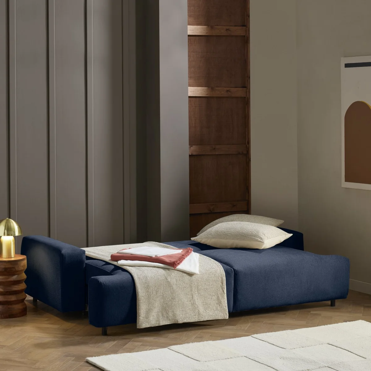 Habitat Julien Fabric 4 Seater Sofa Bed - Navy – image 3