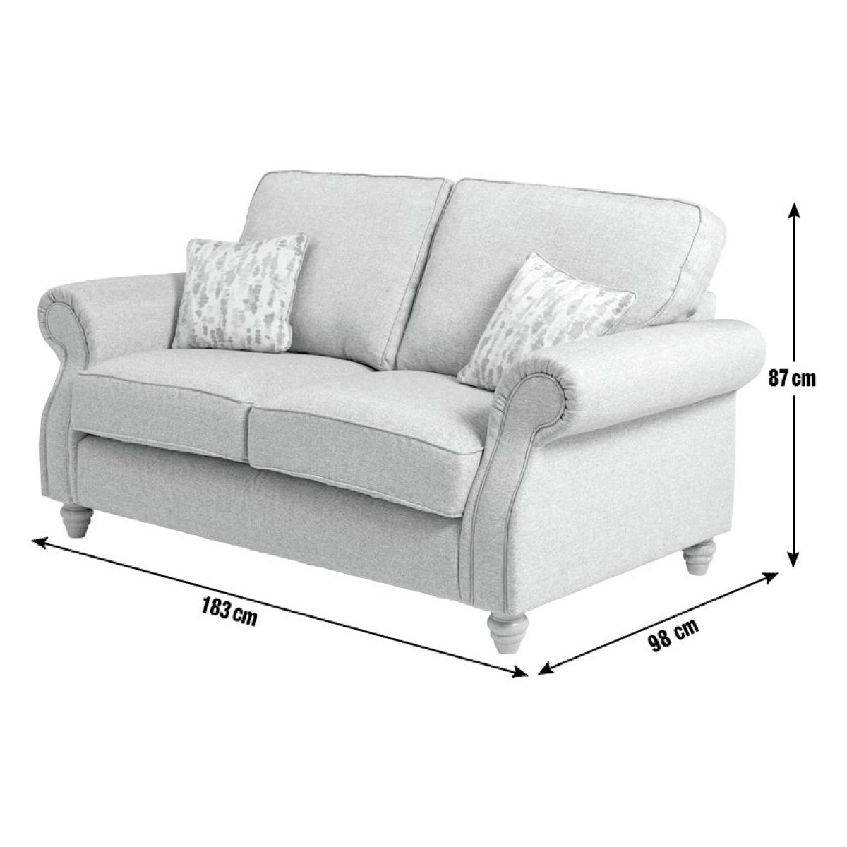Habitat Wilfred 3 Seater Fabric Sofa - Charcoal – image 4