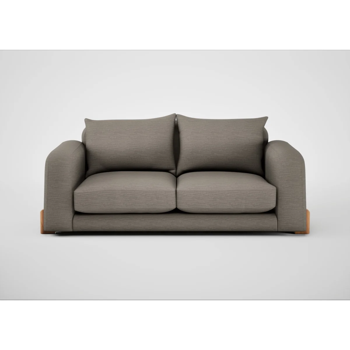 Heal's Nuvola 3 Str Sofa Cotton Velvet Russet Natural Feet – image 3