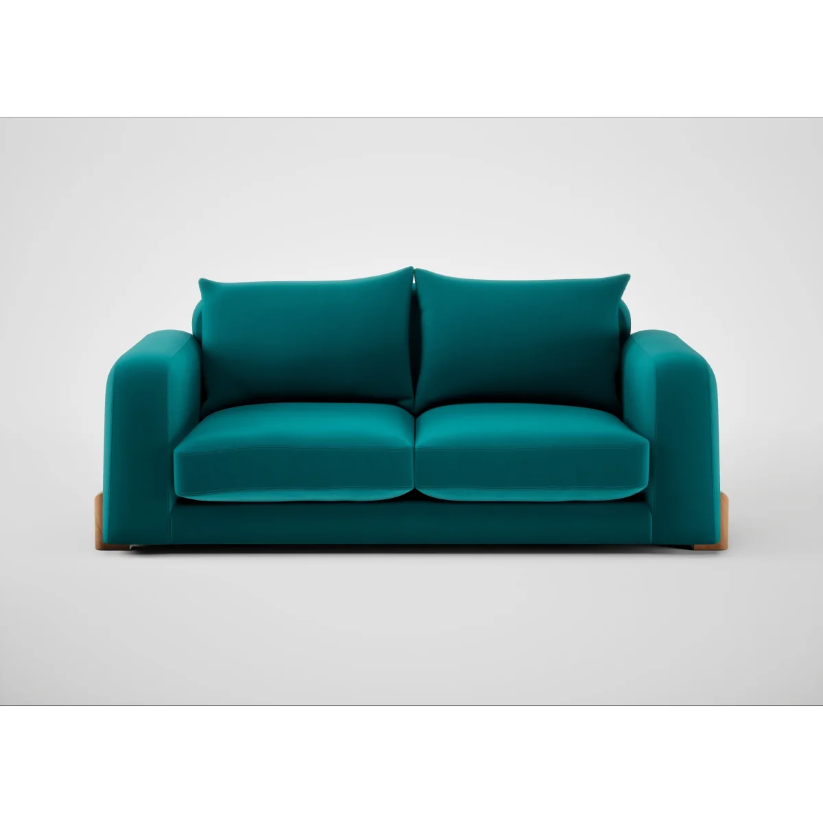 Heal's Nuvola 3 Str Sofa Cotton Velvet Russet Natural Feet – image 9