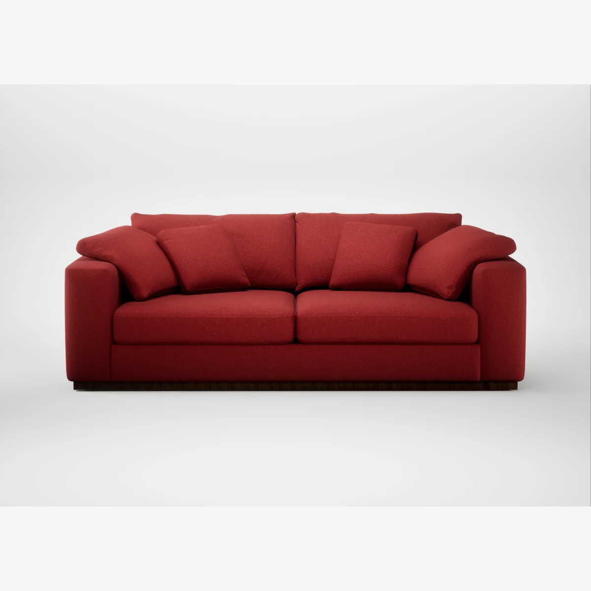 Heal's Trento 4 Seater Sofa Melton Wool Red Oxide – image 1