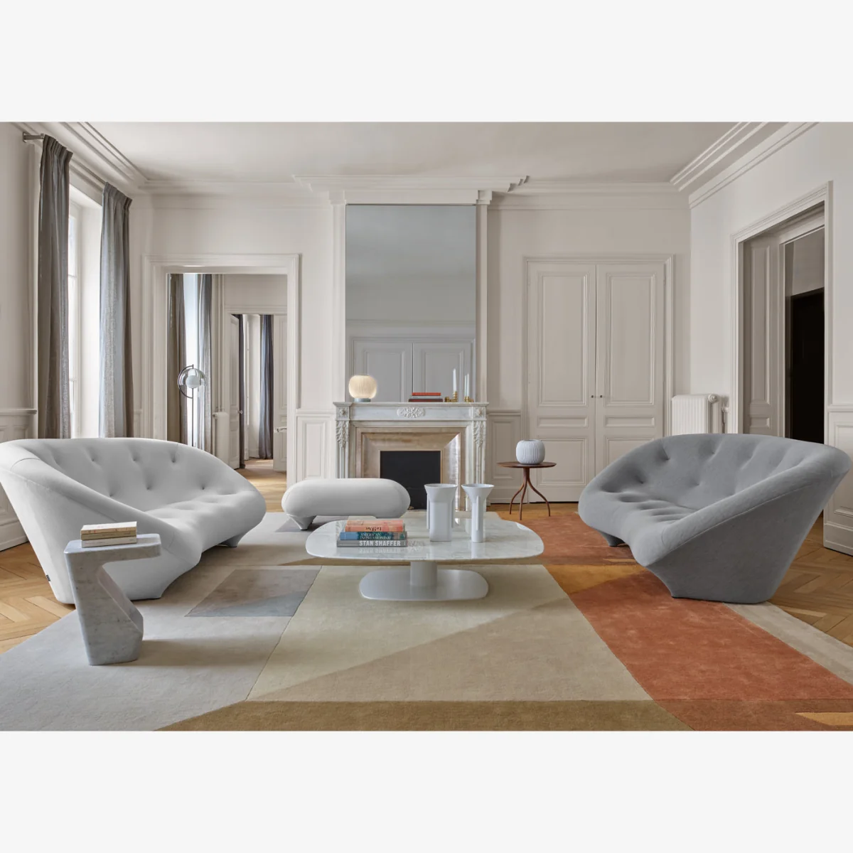 Heal's Ploum Large High Back Sofa Moby Prune - Heal's UK Furniture – image 1