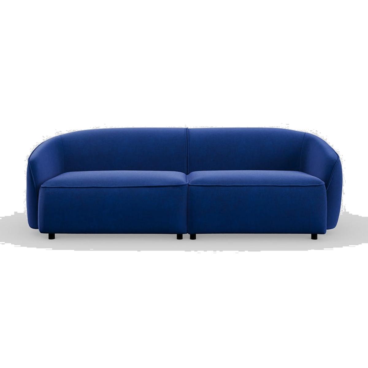 Heal's Aurelie 3 Seater Sofa Smart Luxe Velvet Azure