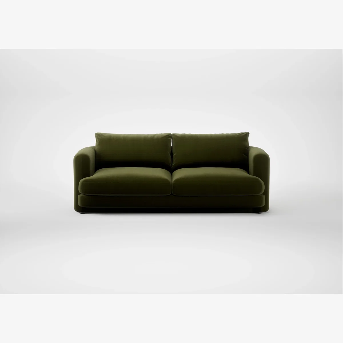 Heal's Rafi 3 Seater Sofa Cotton Velvet Evergreen – image 1