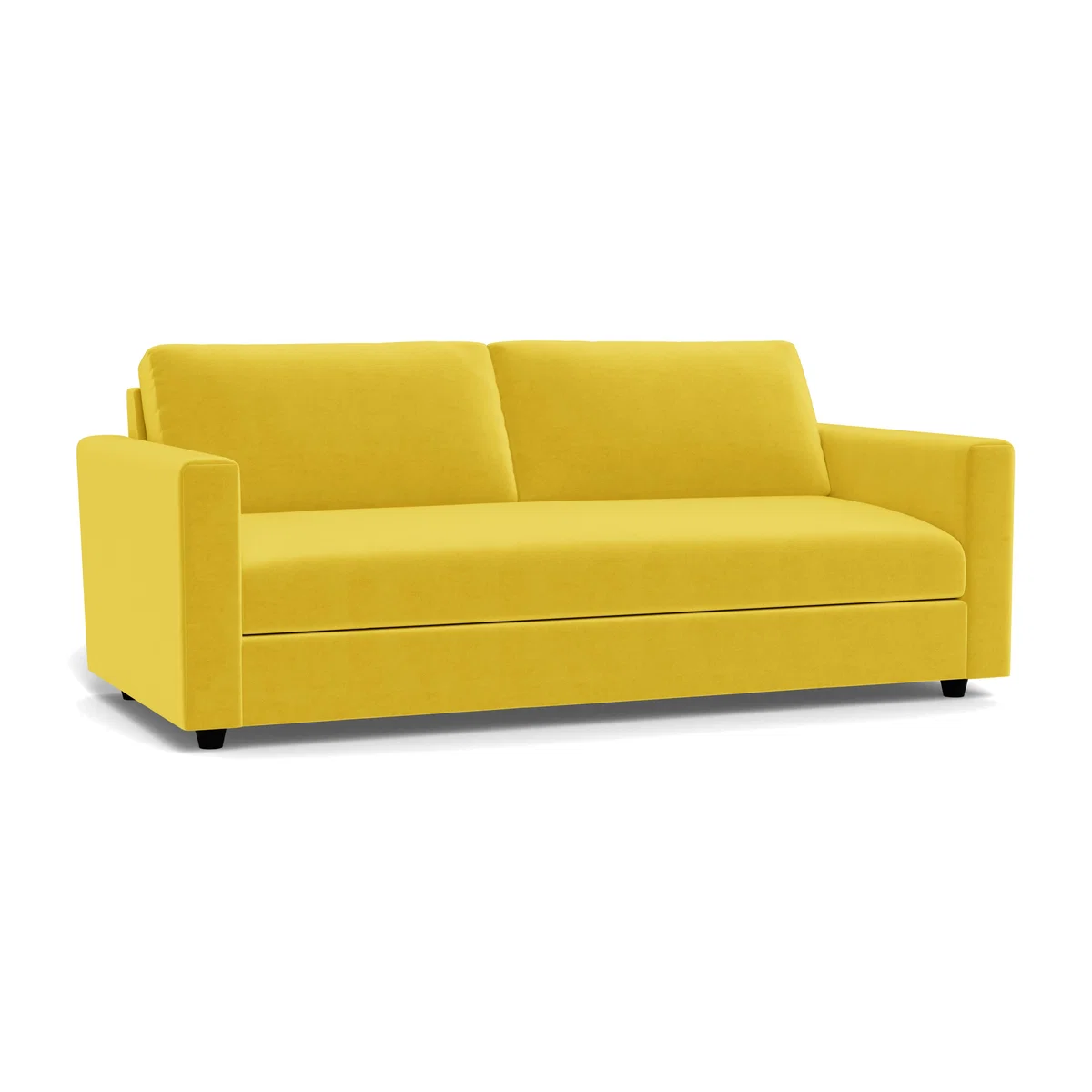 Heal's Nimbus II 4 Seater Sofa Smart Luxe Velvet Ocean Black Feet – image 1