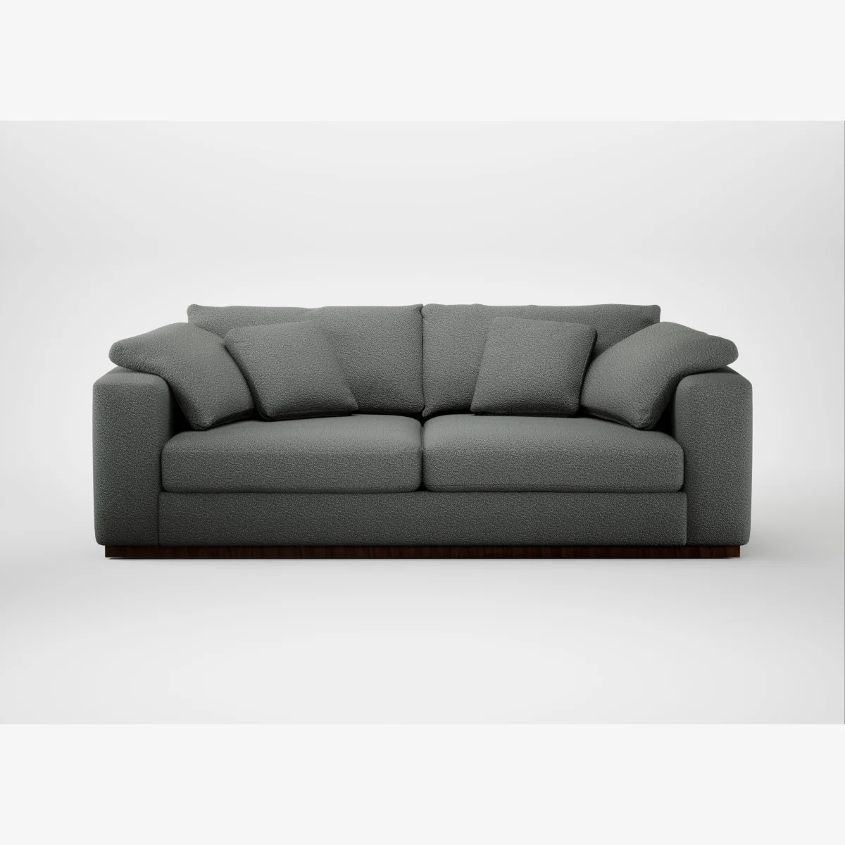 Heal's Trento 4 Seater Sofa Boucle Steel – image 1