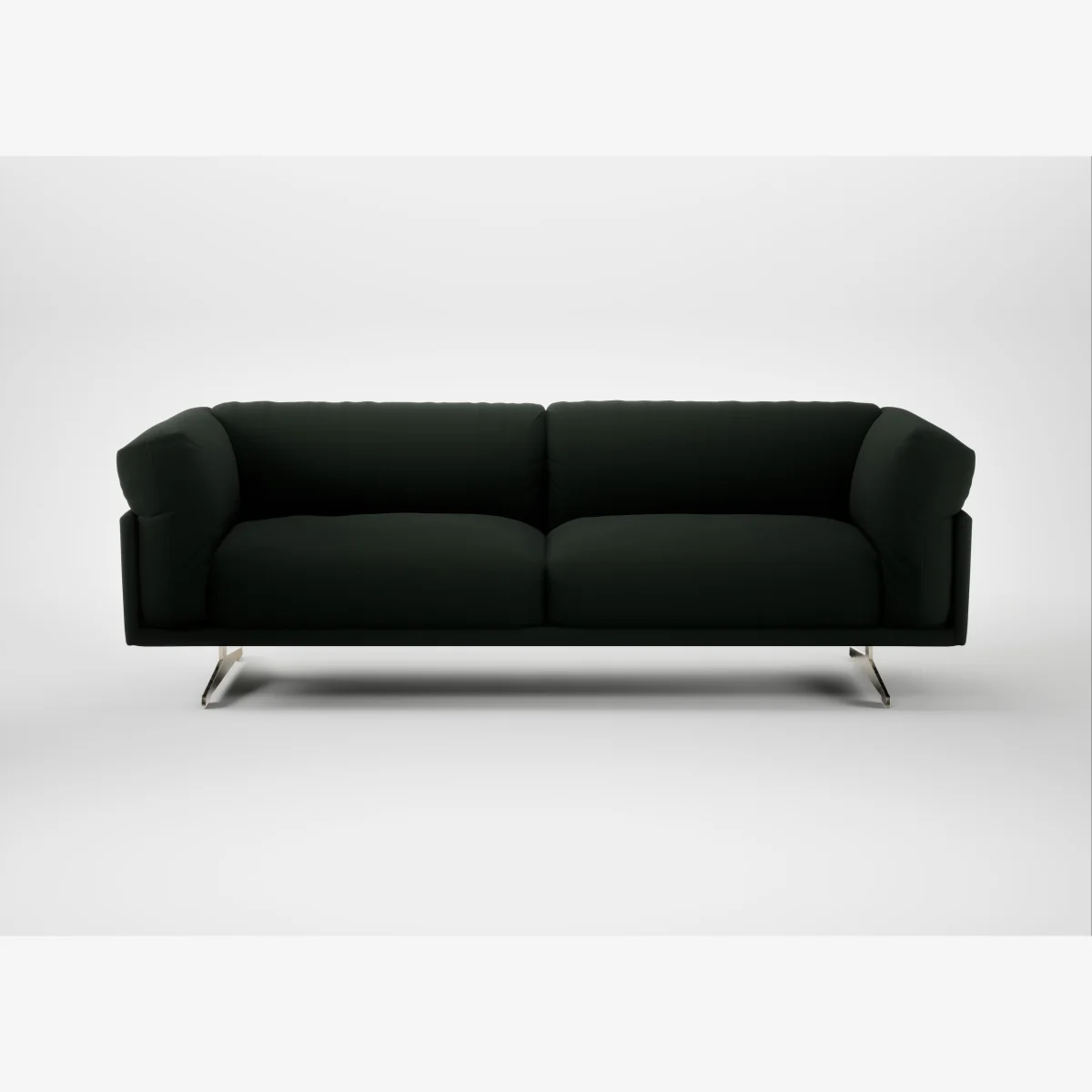 Heal's Novara 4 Seater Sofa Boucle Fern Stainless Steel Feet – image 1