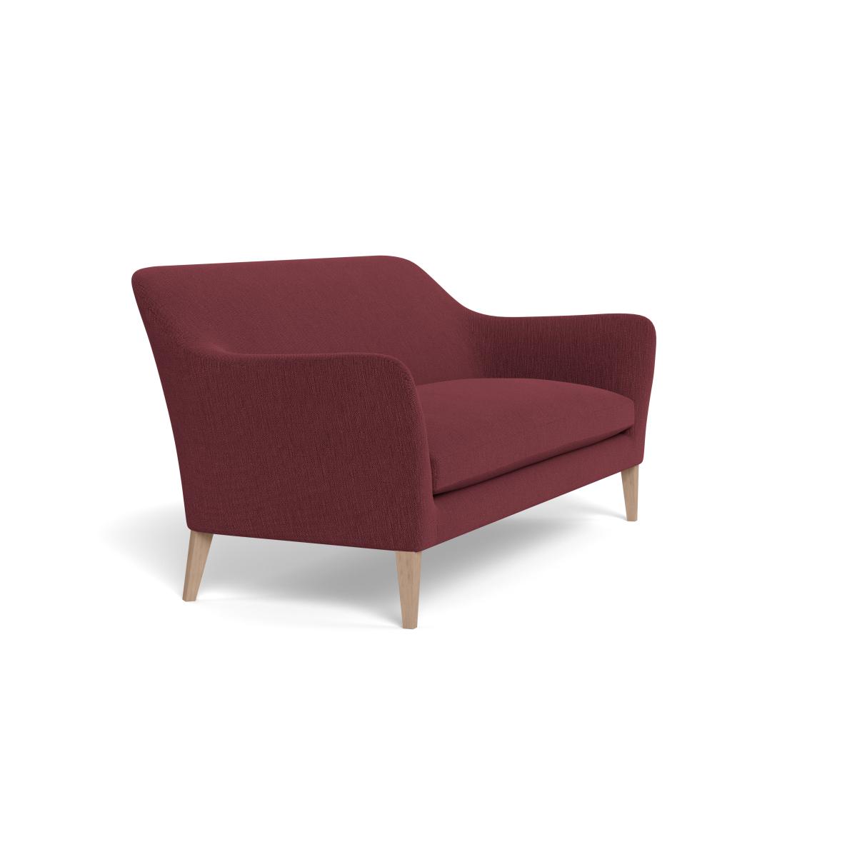 Heal's Wallis 4 Seater Sofa Smart Linen Mix Maroon Tinted Ash Feet – image 2
