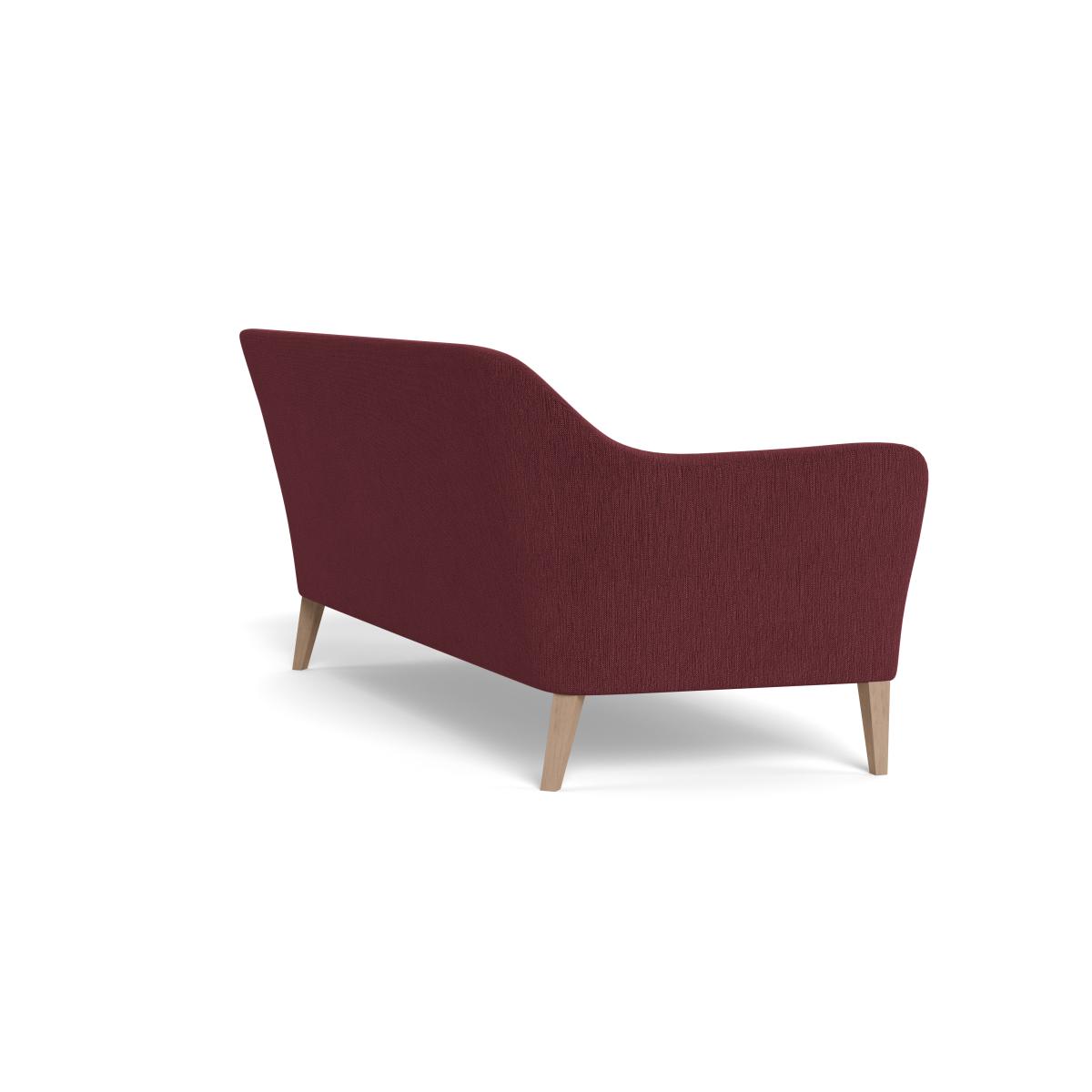 Heal's Wallis 4 Seater Sofa Smart Linen Mix Maroon Tinted Ash Feet – image 4