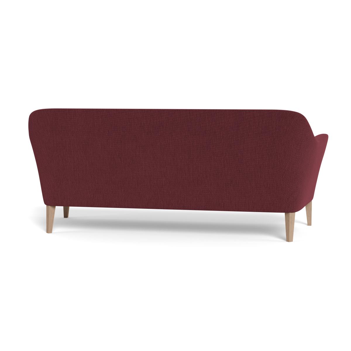 Heal's Wallis 4 Seater Sofa Smart Linen Mix Maroon Tinted Ash Feet – image 5